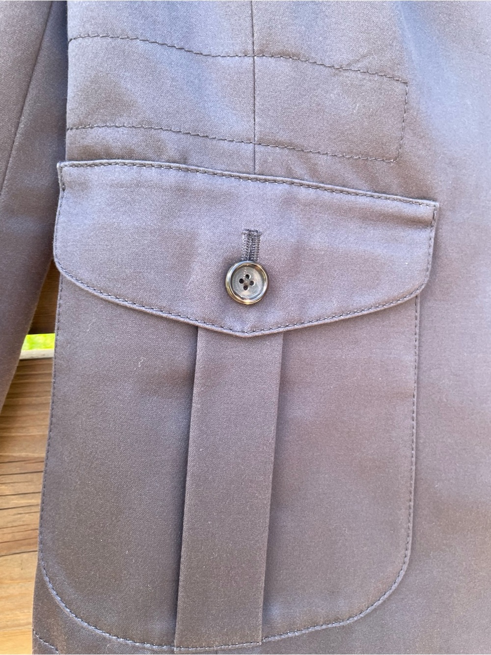 Banana Republic Gray Tailored Zipper Blazer Utility Jacket - Picture 4 of 10